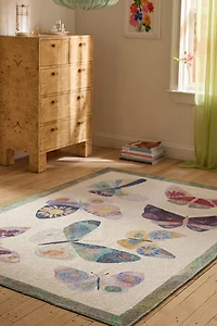 Monica Butterfly Printed Rug