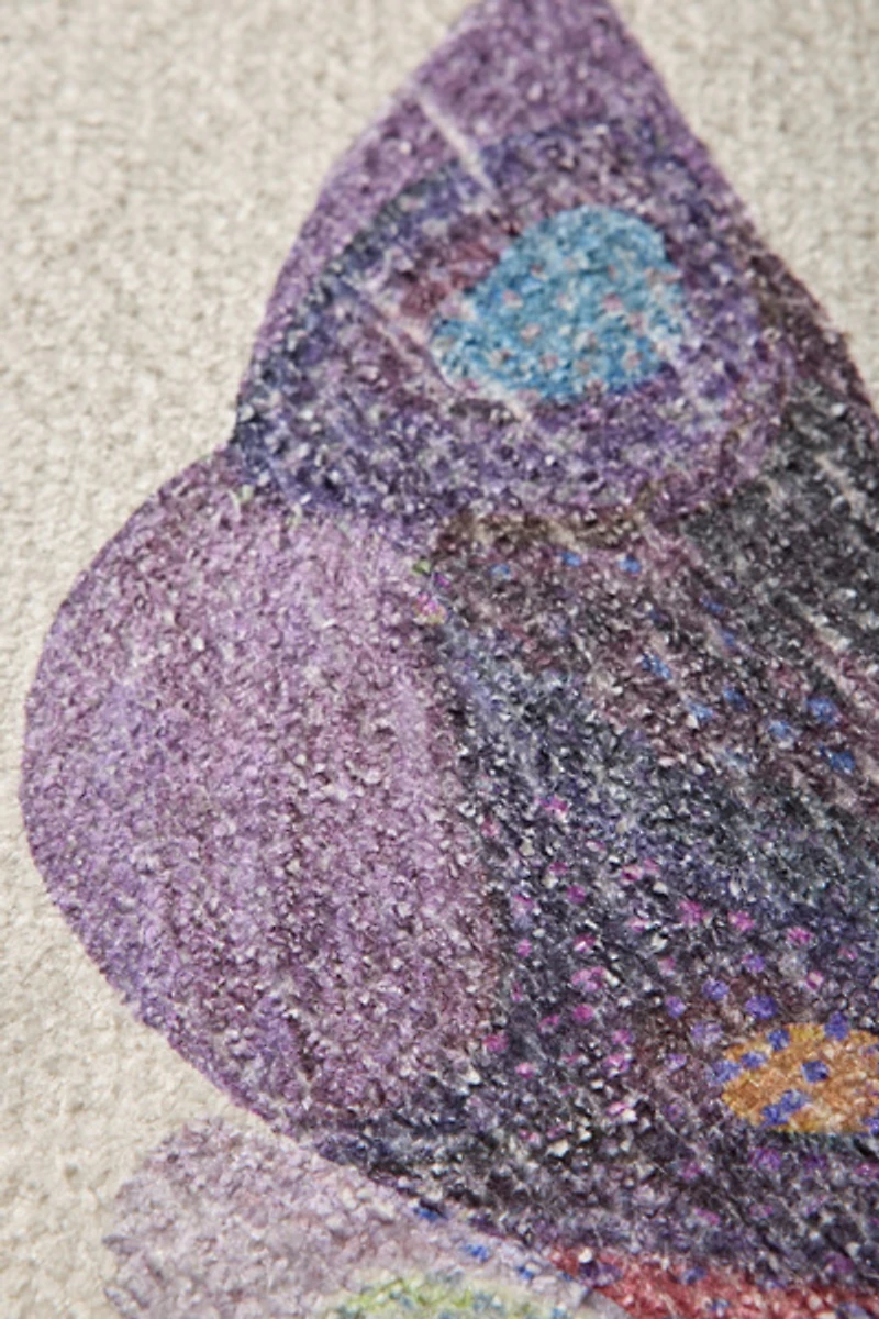 Monica Butterfly Printed Rug