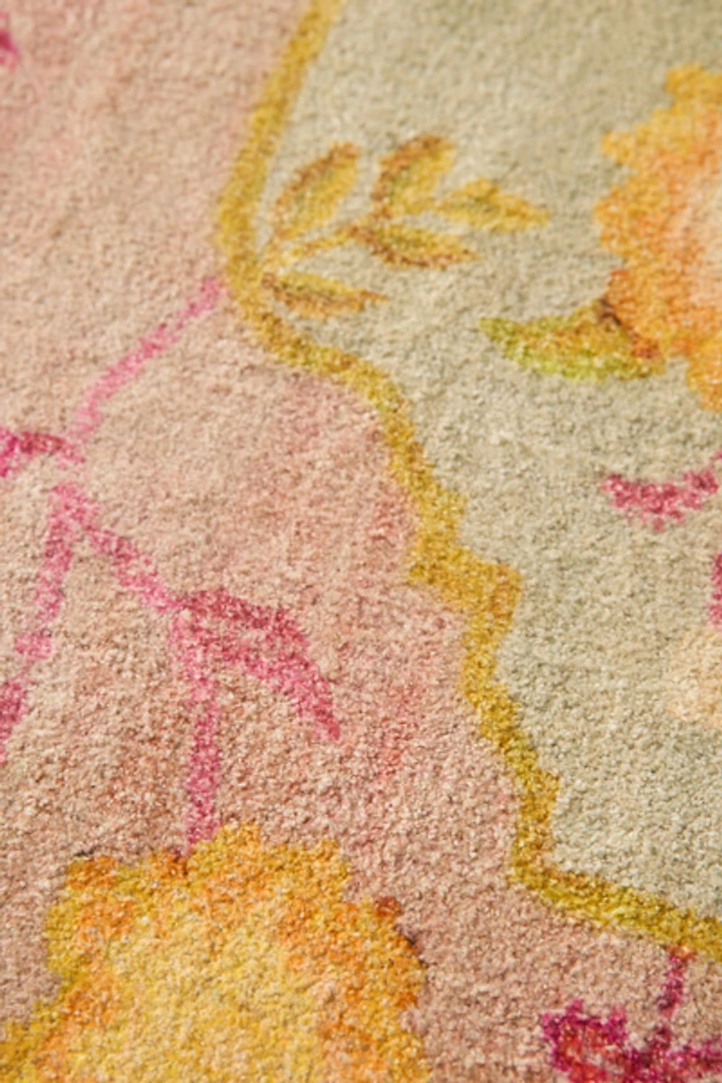 Juniper Floral Scalloped Printed Rug