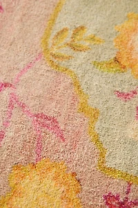 Juniper Floral Scalloped Printed Rug