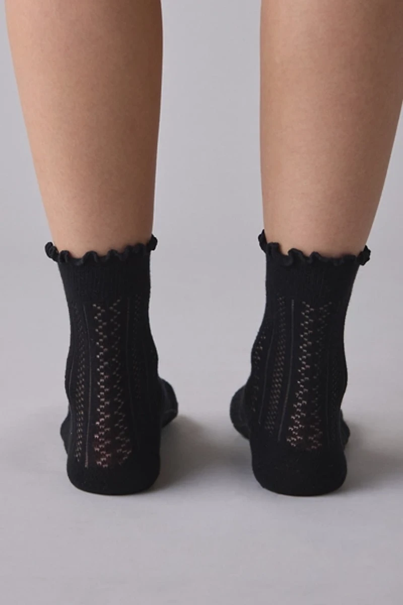 Heart Pointelle Sock