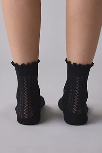 Heart Pointelle Sock