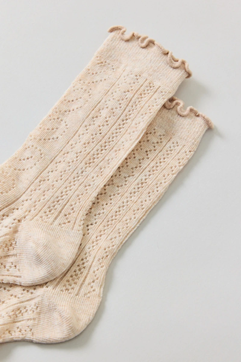 Heart Pointelle Socks