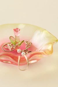 Wiggle Floral Resin Catch-All Dish