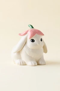 Flower Bunny Sculptural Ceramic Planter