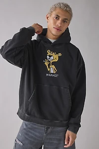 Market Studios Panther Applique Hoodie Sweatshirt