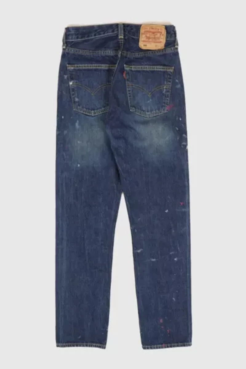 Vintage Levi’s® 501 Straight Fit Paint Splatter Jeans