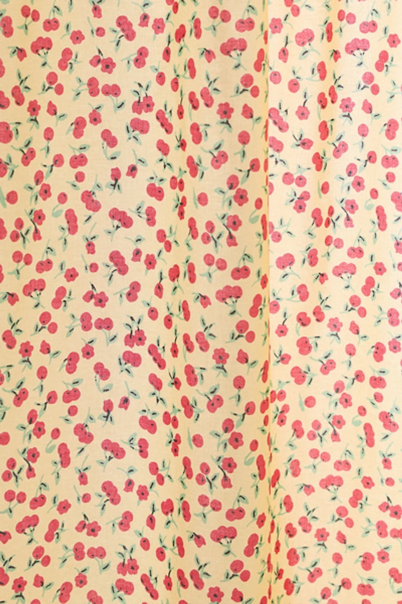 Cherry Land Patterned Shower Curtain