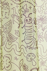 Doodle Bug Patterned Shower Curtain