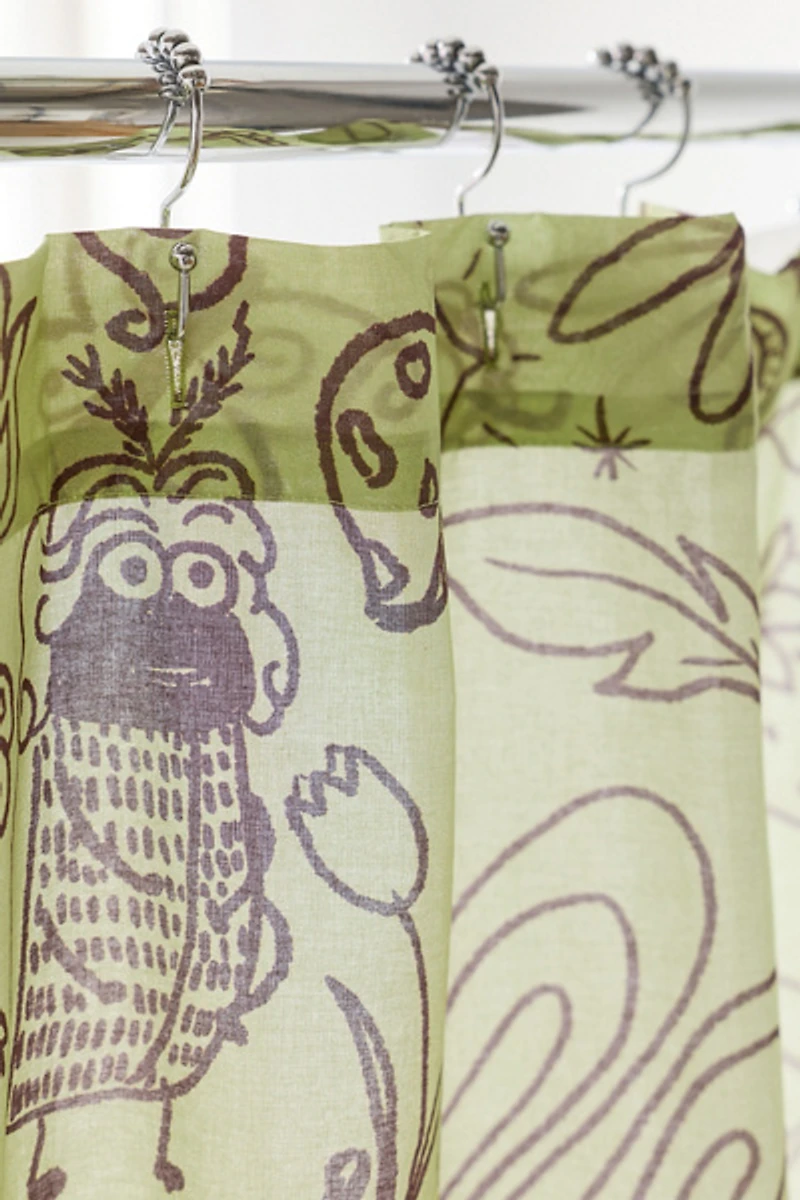 Doodle Bug Patterned Shower Curtain