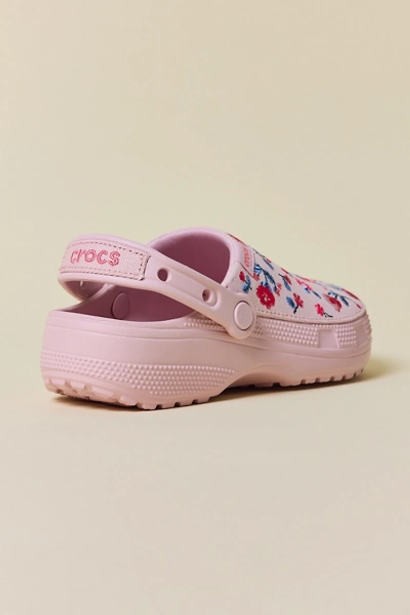 Crocs Classic Crafted Floral Clogs