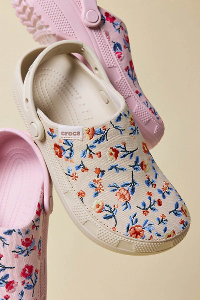 Crocs Classic Crafted Floral Clogs