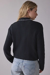 OBEY Amelie Polo Collar Button Down Sweater