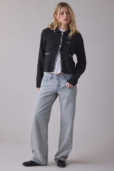 OBEY Amelie Polo Collar Button Down Sweater