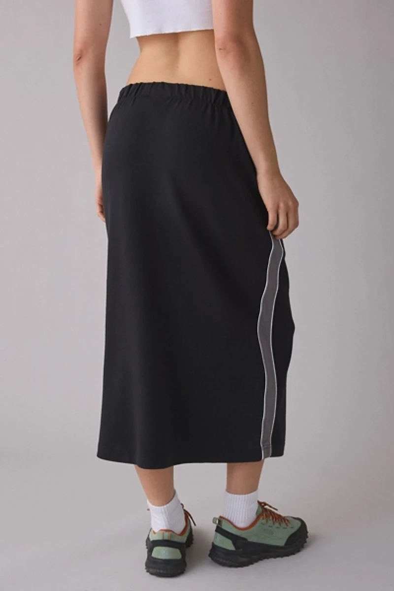 OBEY Malia Side Stripe Track Midi Skirt