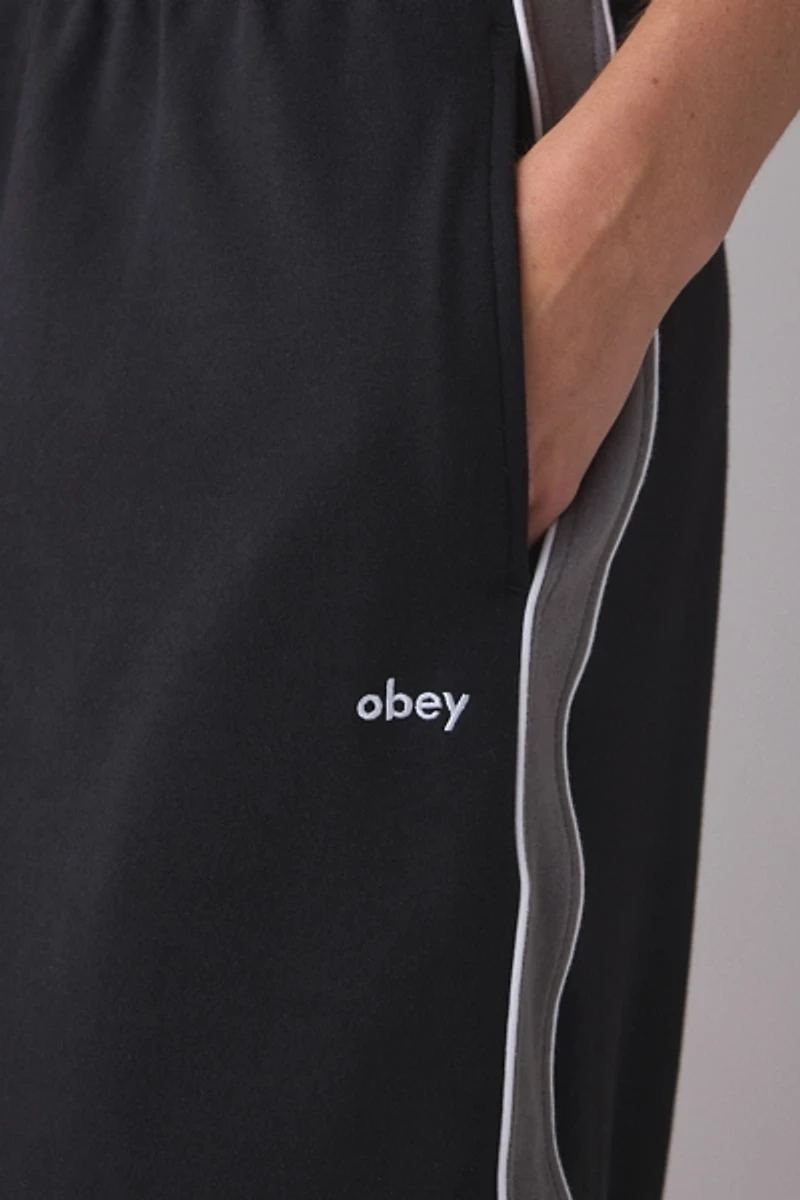 OBEY Malia Side Stripe Track Midi Skirt