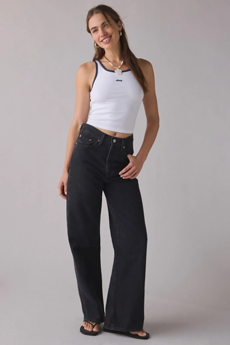 OBEY Loren Contrast Trim Rib Tank Top