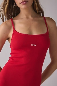 OBEY Bianca Cotton Rib Tank Midi Dress