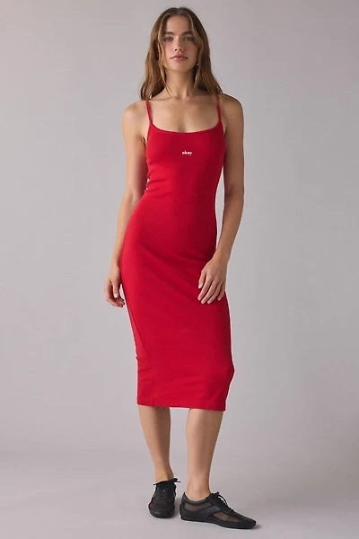 OBEY Bianca Cotton Rib Tank Midi Dress