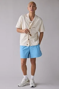 Les Deux Emmett Globe Knit Short Sleeve Shirt