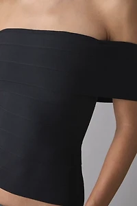 UO Kendall Bandage Foldover Off-The-Shoulder Top