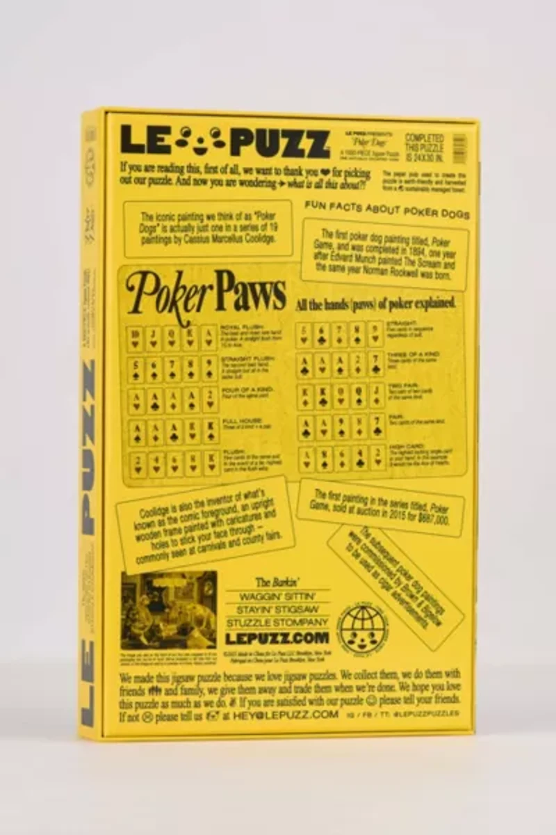 LePuzz Poker DogsJigsaw Puzzle