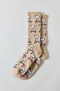 Peanuts Snoopy Allover Skateboard Crew Sock