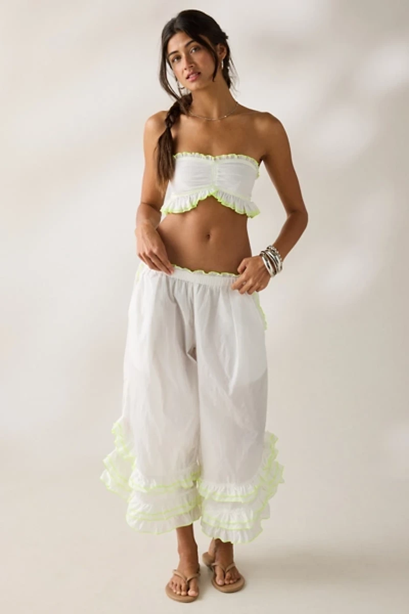 Kimchi Blue Kiss And Tell Ruffle Tube Top