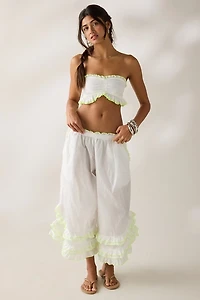 Kimchi Blue Kiss And Tell Ruffle Tube Top