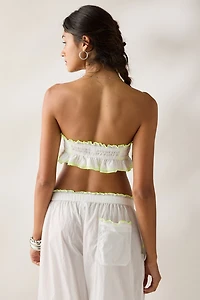 Kimchi Blue Kiss And Tell Ruffle Tube Top