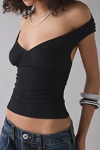 UO Andrina Open Back Off-The-Shoulder Top