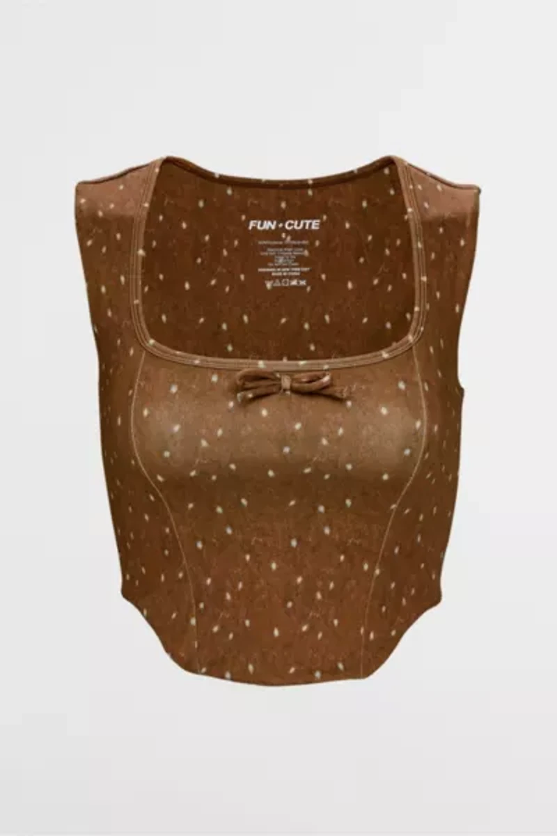 FUN+CUTE The Fawn Corset Sports Bra