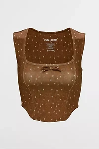 FUN+CUTE The Fawn Corset Sports Bra