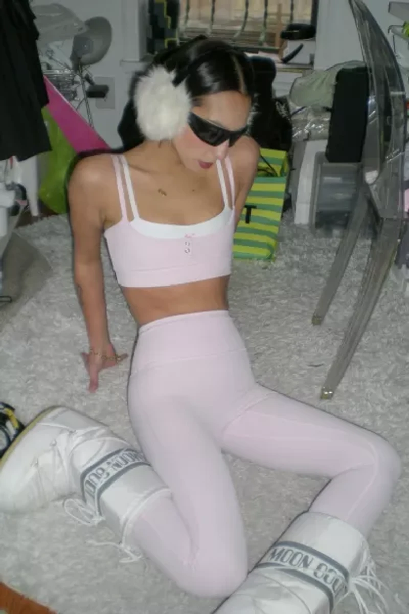 FUN+CUTE Sugar Snap Layered Sports Bra