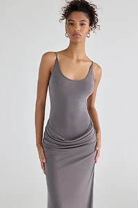 Woodrose Deli Full Moon Draped Maxi Dress