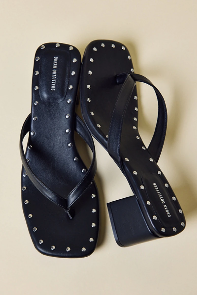 UO Katie Studded Block Heel Sandal