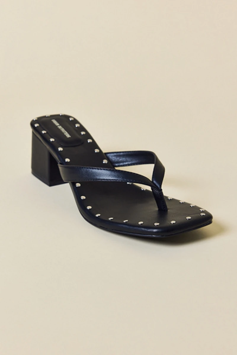 UO Katie Studded Block Heel Sandal