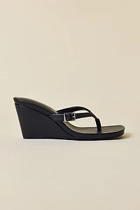 UO Kassie Buckle Wedge Thong Sandal