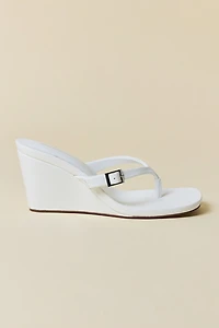 UO Kassie Buckle Wedge Thong Sandal