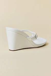 UO Kassie Buckle Wedge Thong Sandal