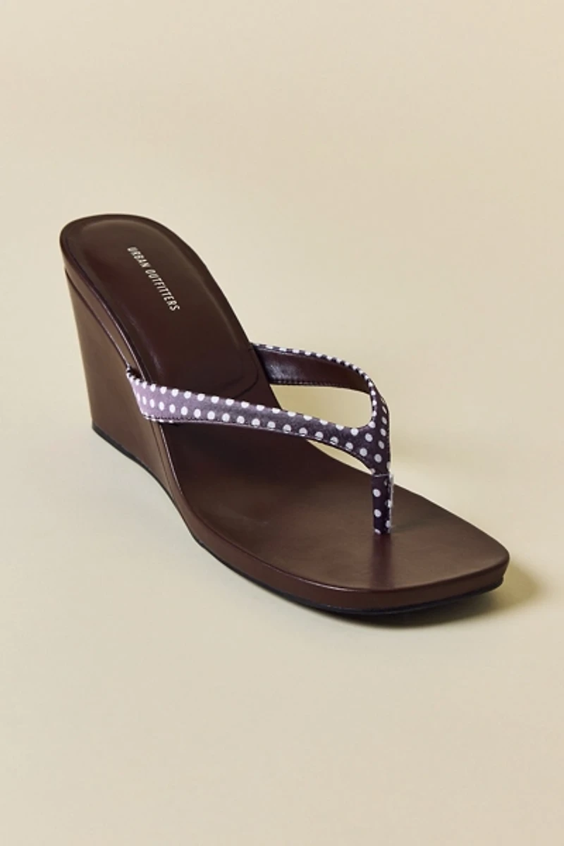 UO Kassie Studded Wedge Thong Sandal