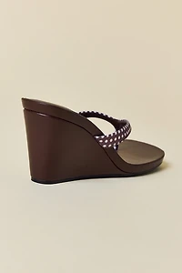 UO Kassie Studded Wedge Thong Sandal