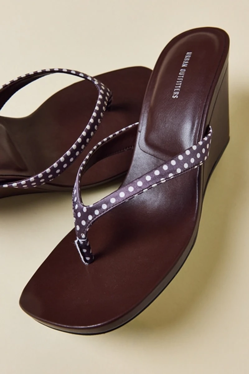 UO Kassie Studded Wedge Thong Sandal