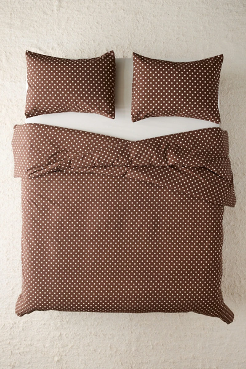 Jane Polka Dot Patterned Duvet Cover Set