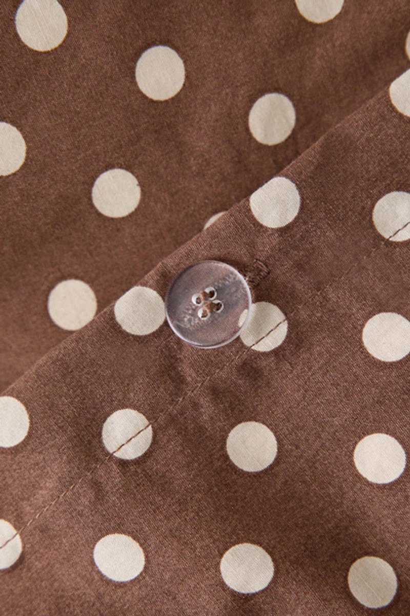 Jane Polka Dot Patterned Duvet Cover Set