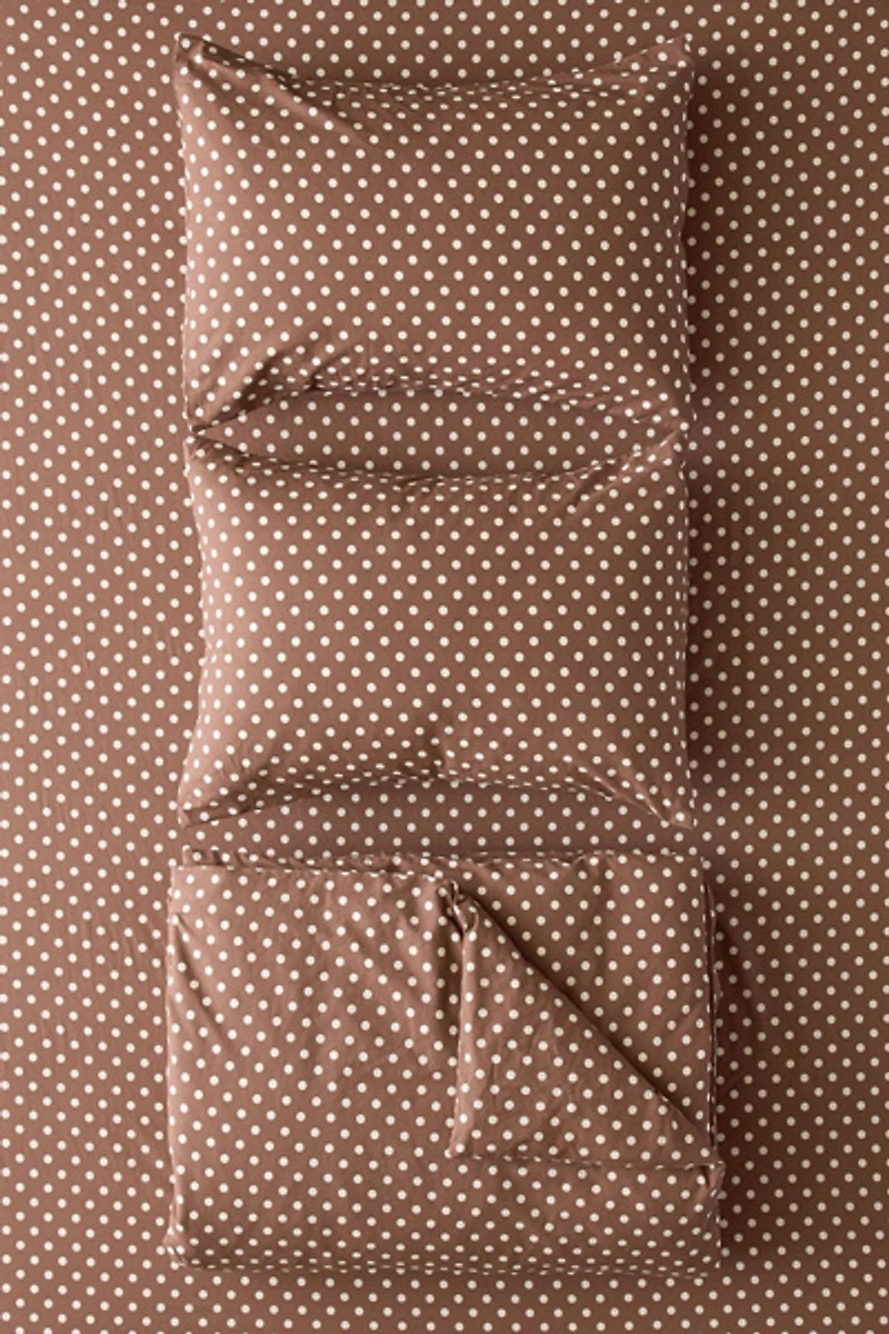 Jane Polka Dot Patterned Duvet Cover Set