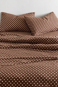 Jane Polka Dot Patterned Duvet Cover Set