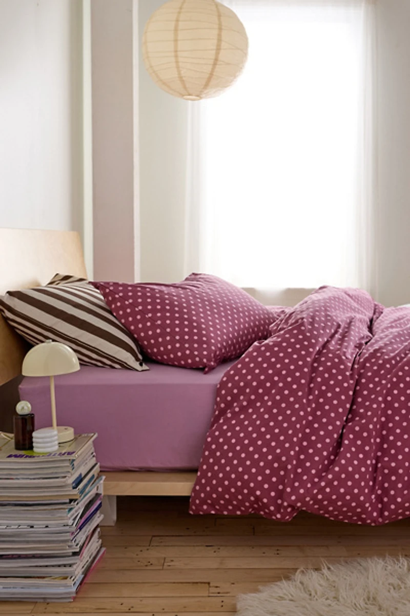 Jane Polka Dot Patterned Duvet Cover Set