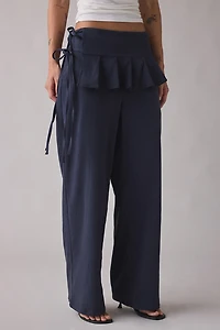 Woodrose Deli Flip Flap Layered Skirt Pants