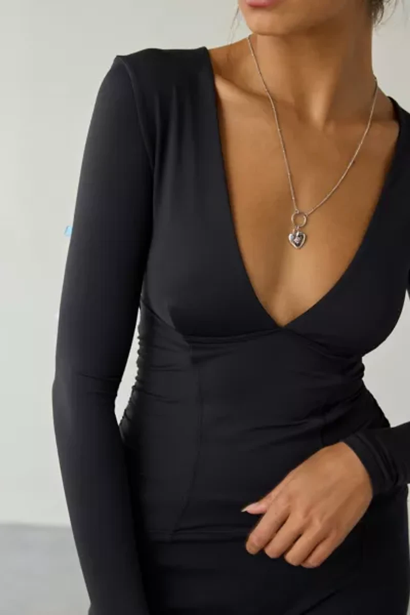 Out From Under FuseForm Seamed Plunge Long Sleeve Top